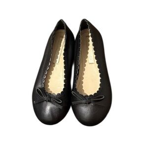 H&M Girls Leather Classic Black Ballet Flats